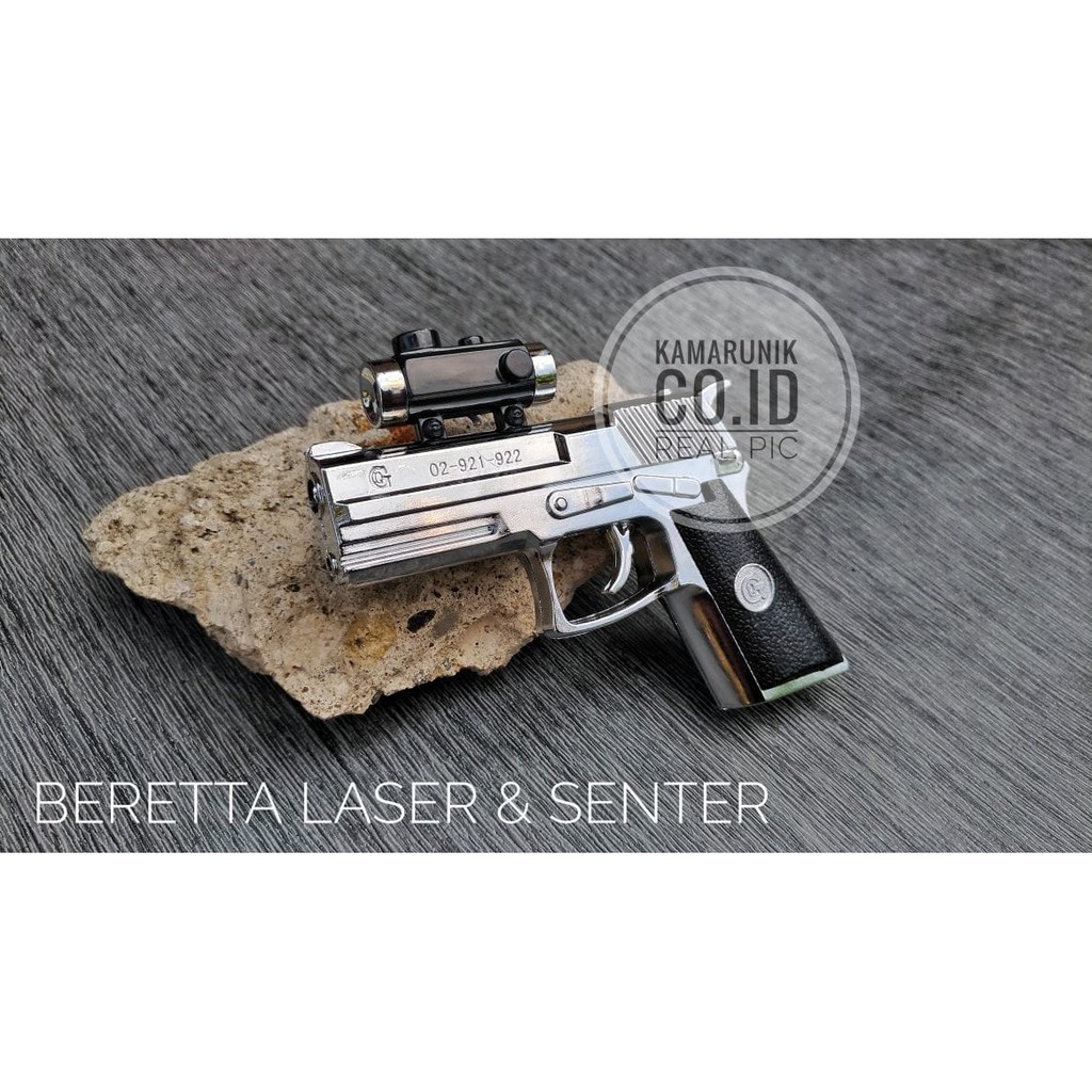 New Item! KOREK GAS PISTOL BARETA / BERETTA , KOREK API / MANCIS Baru!