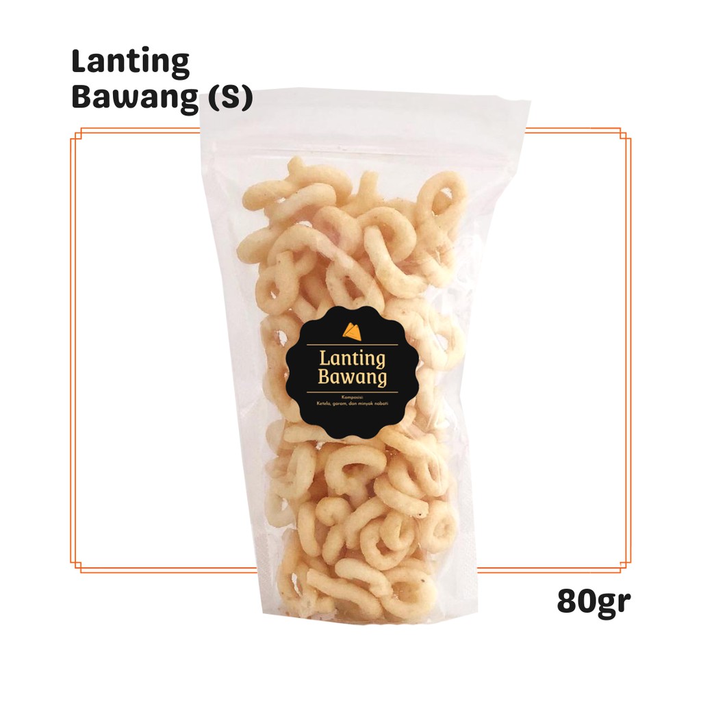 

SNACK KEKINIAN Lanting Bawang (S) 80gr / Snack Cemilan / Makanan Ringan Asin Camilan Jadul