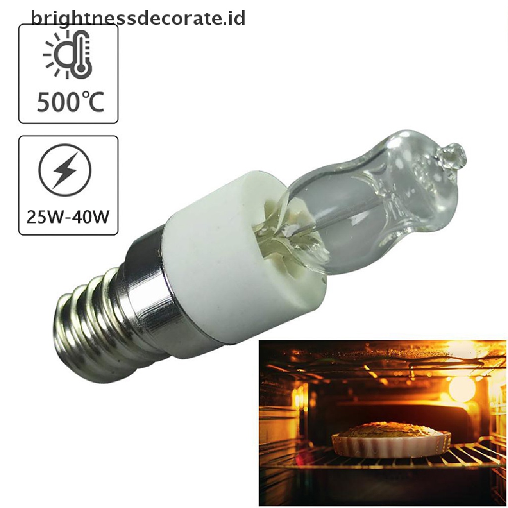 (Birth) Bohlam Lampu Halogen E14 Tahan Suhu Tinggi Untuk Microwave / Oven