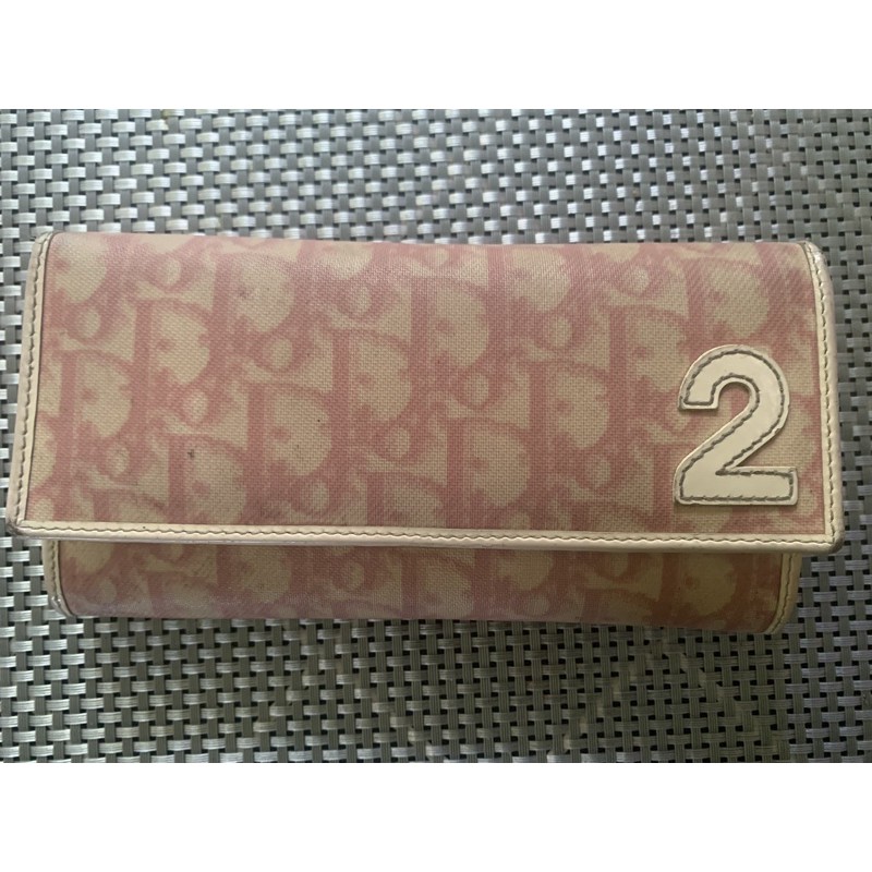 Christian Dior monogram pink wallet/ dompet preloved/ second authentic 100