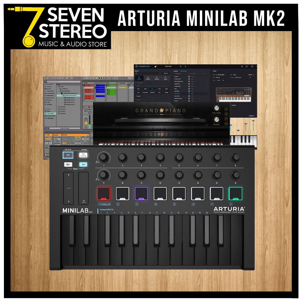 ARTURIA MiniLab MK2 Deep Black MIDI Controller