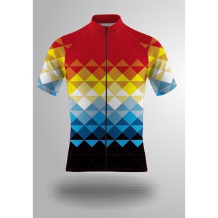 jersey baju sepeda jersey sepeda roadbike wanita  pria  seri boj rainbow  tangan panjang dan tangan 