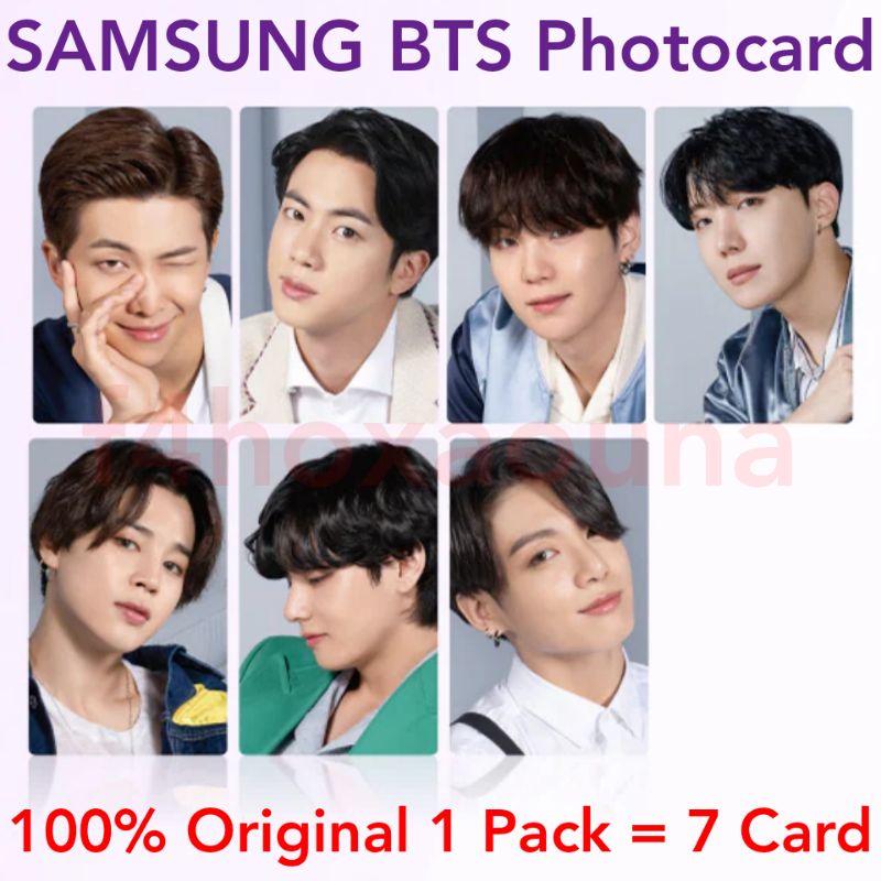 Samsung BTS Photocard X Friends Original Galaxy S21 series Kartu Foto Army Photo Cards