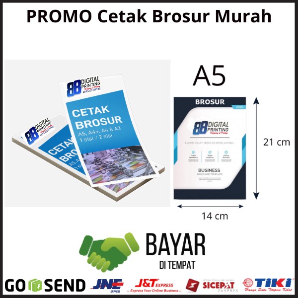 Bisa Cod Promo Cetak Brosur Murah Brosur Kilat Uk A5 Bahan Art Paper Brosur Termurah Shopee Indonesia