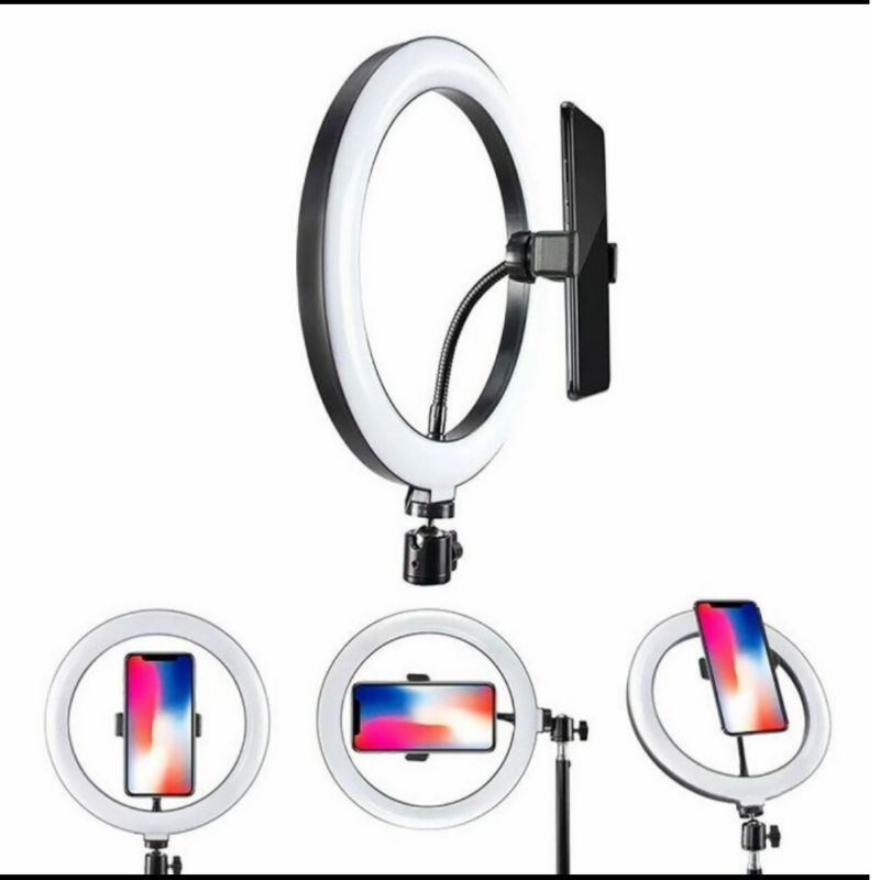 Mini Ringlight Lampu RGB 33cm.Led With Tripod For Make Up Vlog Tiktok