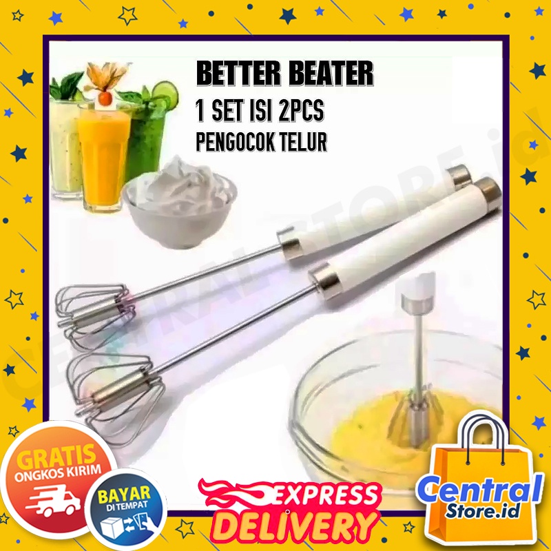 Mixer Manual Batter Better Tekan Berputar Otomatis JLV