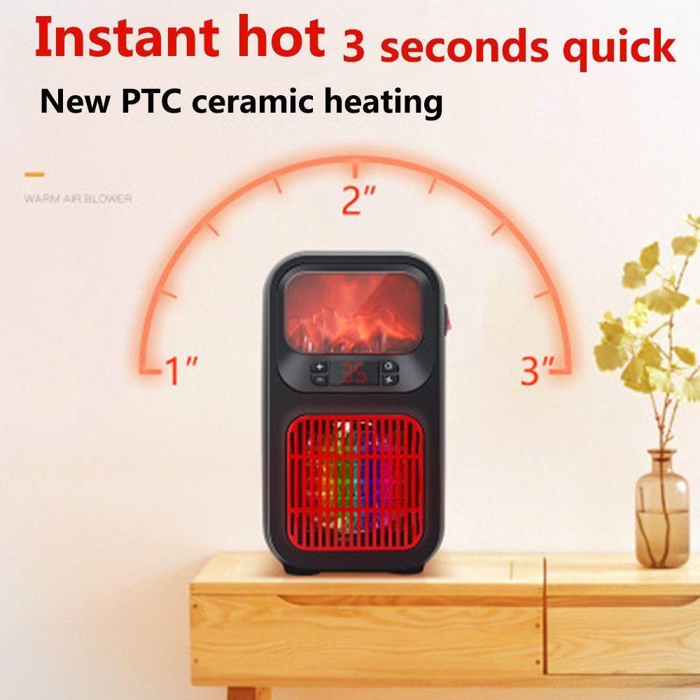 Top 500W Mini Heater Winter Heating Warmer Penghangat Musim Dingin Low Noise|Blower Udara Panas Pemanas Cepat Blower Penghangat Wall Handy Fan