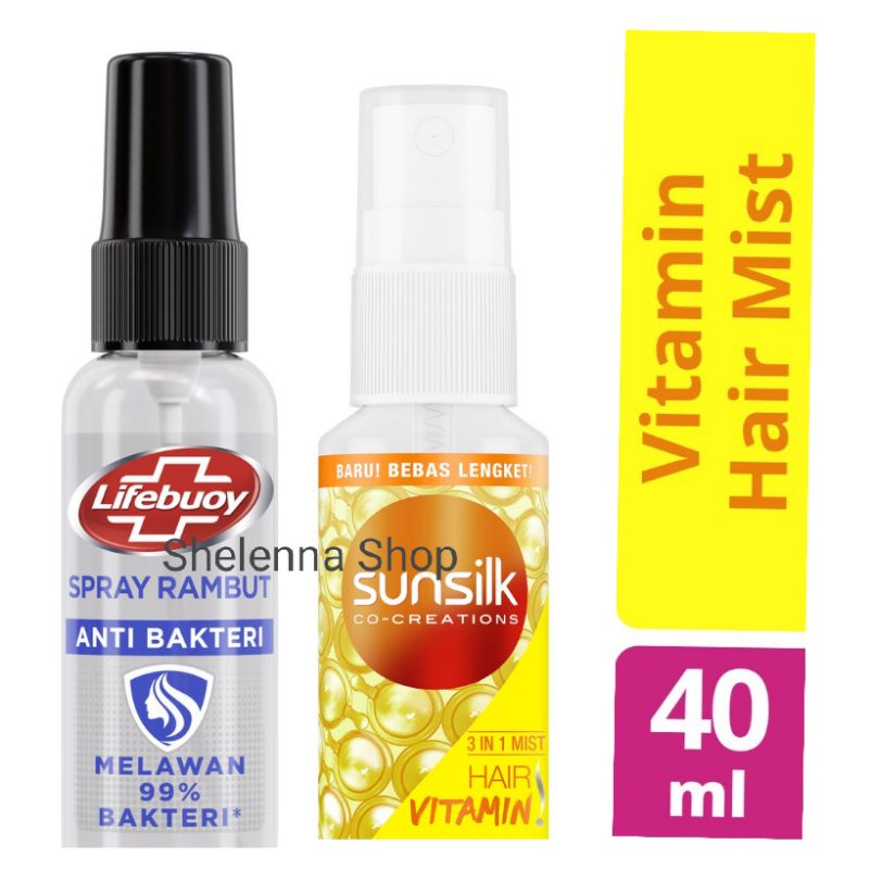 Sunsilk Lifebuoy Hair Mist 40 ml Vitamin Rambut Spray 3 in 1 40ml