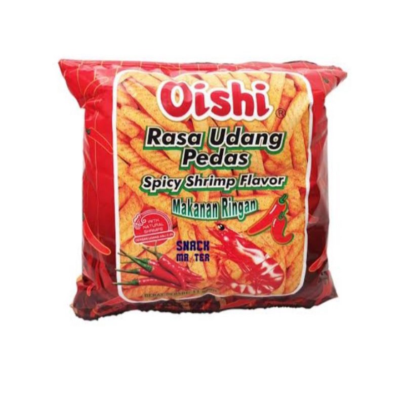 

[HARGA GROSIR] OISHI RASA UDANG PEDAS 10 BUNGKUS