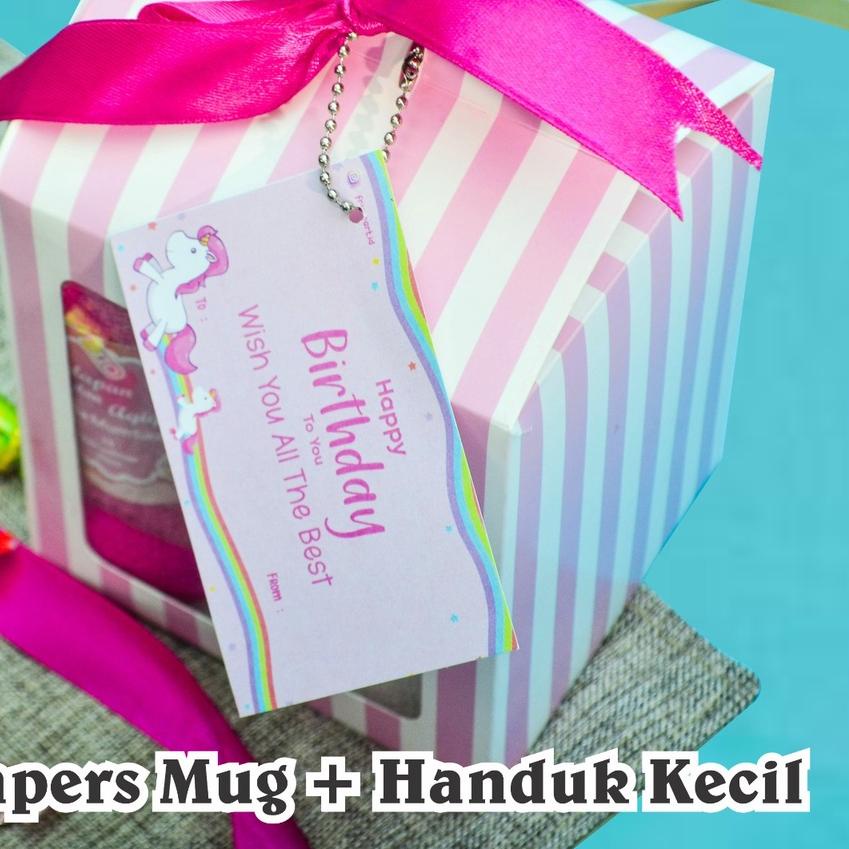 

♖ HAMPERS MUG DAN HANDUK / COCOK UNTUK HADIAH ULTAH / SOUVENIR ULANG TAHUN / KADO ULANG TAHUN ☁