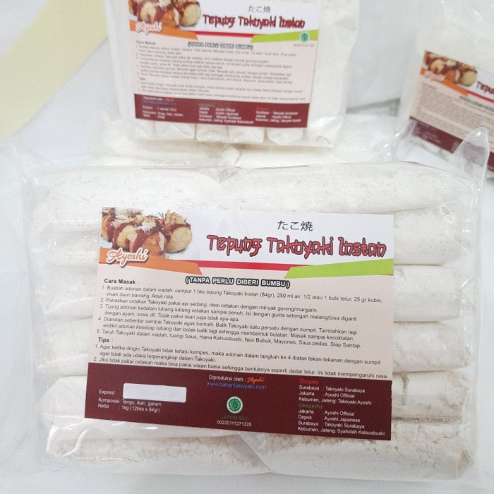 

PROMO [COD] Tepung Instan Takoyaki Jepang 1 kg Halal