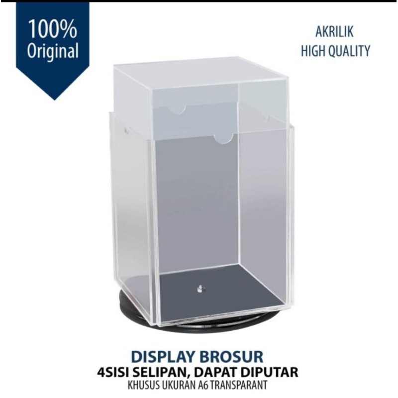 

Dispay brosur putar/Dispaly brosur A6 4sisi