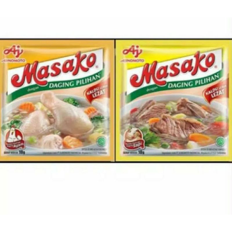 

MASAKO AYAM DAN SAPI 1 RENCENG ISI 12 SACHET