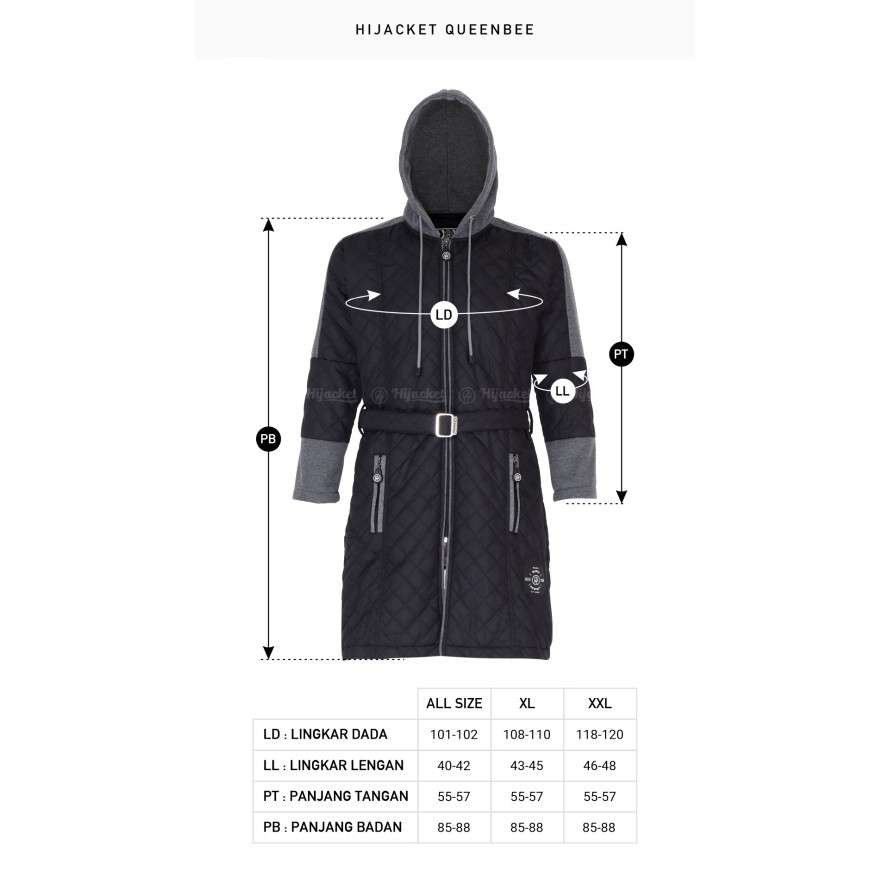Hijacket Original Queenbee Hijaket Jaket Jacket Wanita Muslimah Jaket Bomber Parasut Cewek Jumbo Murah Terbaru Jaket Hijaber-4