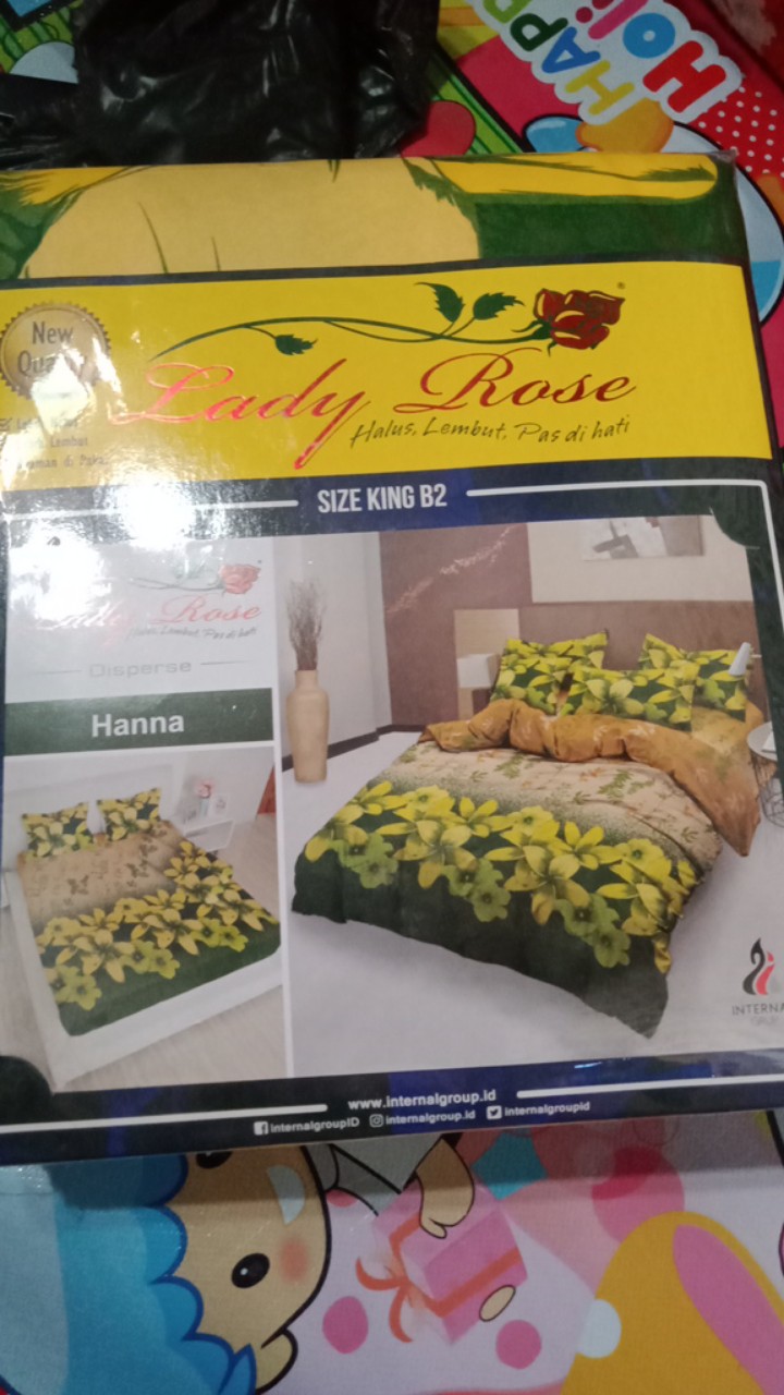 Rc Sprei Lady Rose King Ukuran 180x200 Harga Terjangkau