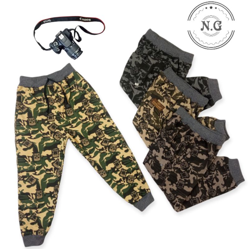 NAGHAI-Celana Panjang Anak Joger ARMY / LORENG ( Size 1-10 tahun ) / Celana Doreng Anak 1-10 tahun Celana Joger Panjang Anak