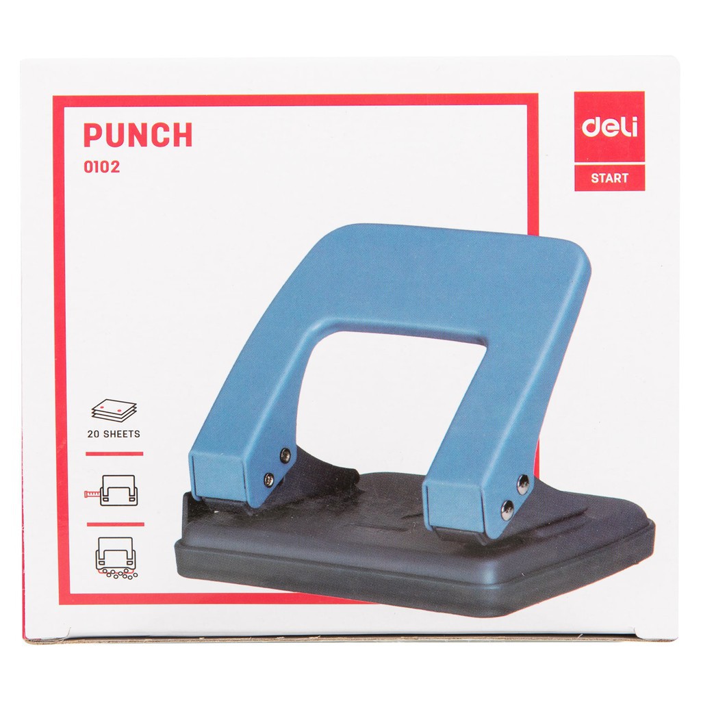 

DELI HOLE PUNCH 0138 PELUBANG KERTAS 2 LUBANG METAL PUNCH 20SHEETS