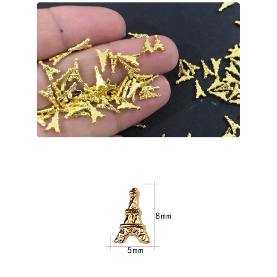 sprinkle eiffel 3d nail art dekorasi resin dekorasi craft hiasan craft