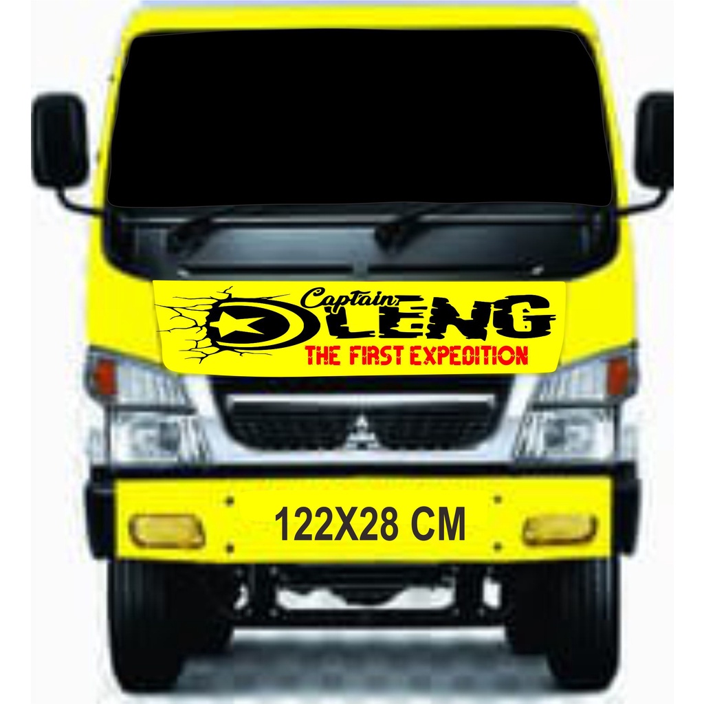 CUTTING STICKER MOBIL STIKER VARIASI BODY DEPAN MOBIL TRUK L300 DAN PICK UP DENGAN TULISAN KEREN CAP