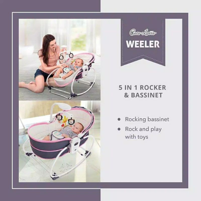 Cocolatte Weeler 5in1 Rocker &amp; Bassinet