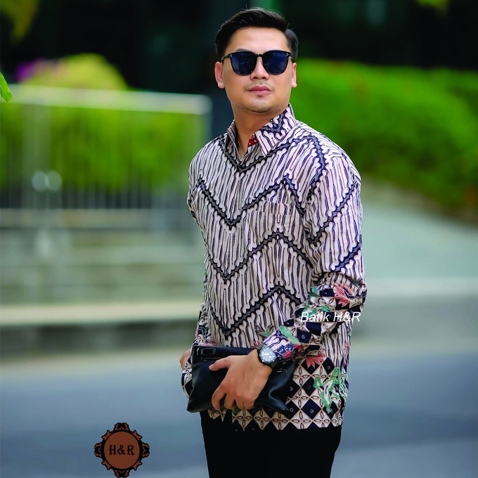 Baju Batik Pria Lengan Panjang Kemeja Batik Pria Batik Premium Kemeja Cowok Batik modern Baju Pria