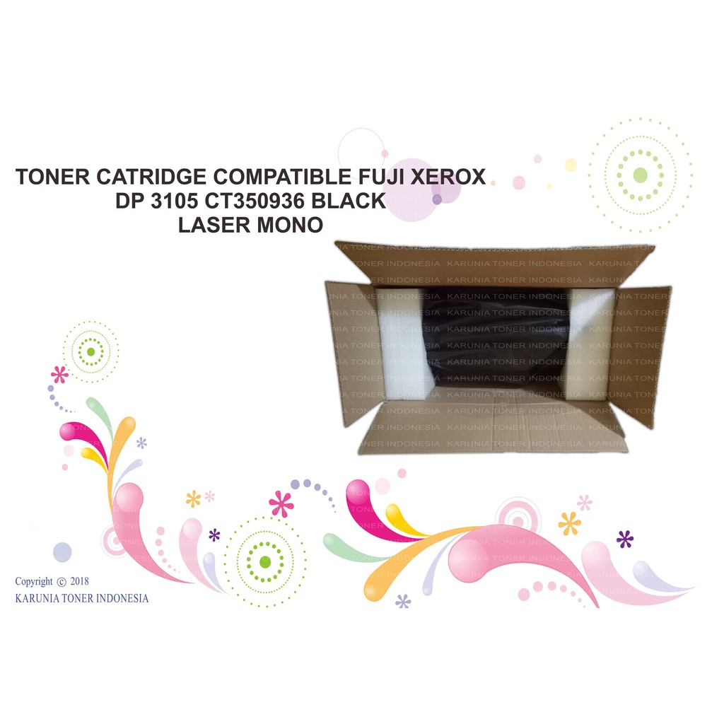 TONER CATRIDGE COMPATIBLE FUJI XEROX DP 3105 CT350936 BLACK LASER MONO