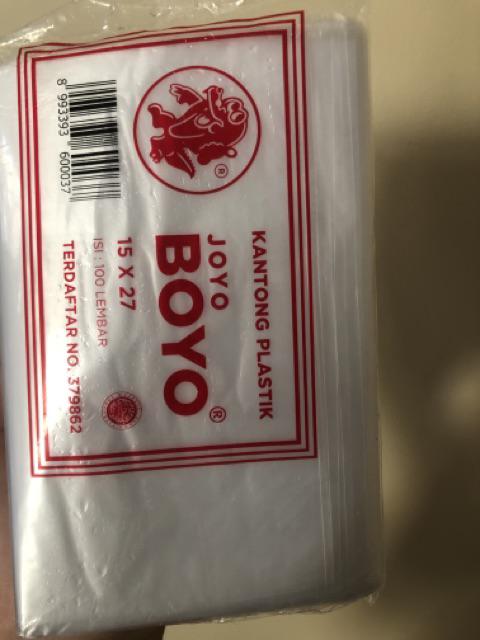 Kantong Plastik Hdpe Boyo 15x27 . Plastik 1 Kiloan