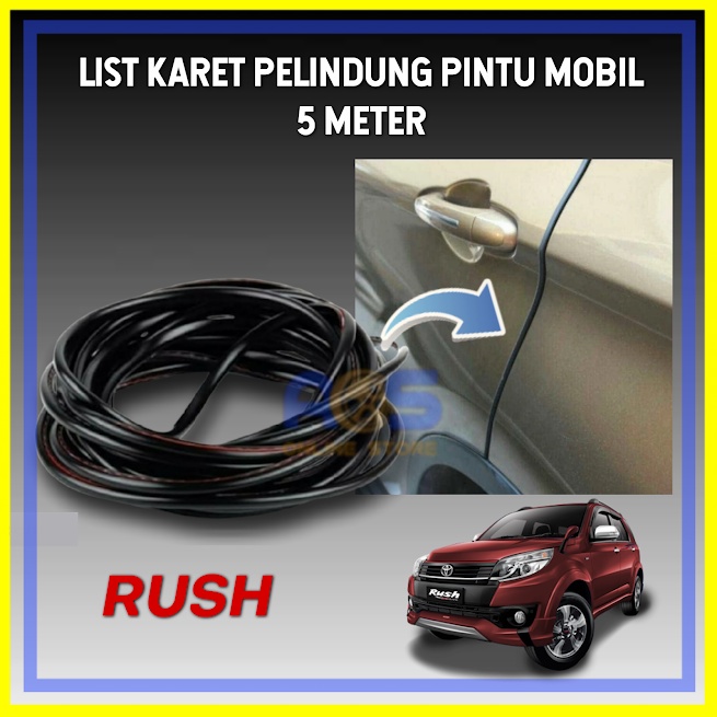 LIST KARET PELINDUNG PINTU MOBIL RUSH
