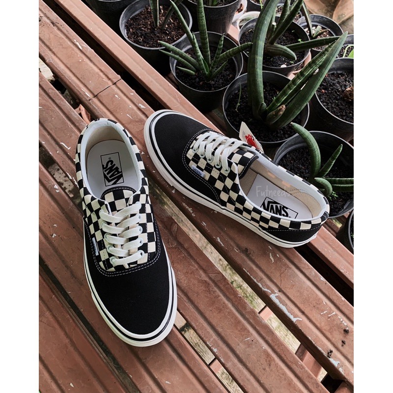 Vans Era Factory Anaheim 95 DX Checkerboard Black/White RESMI