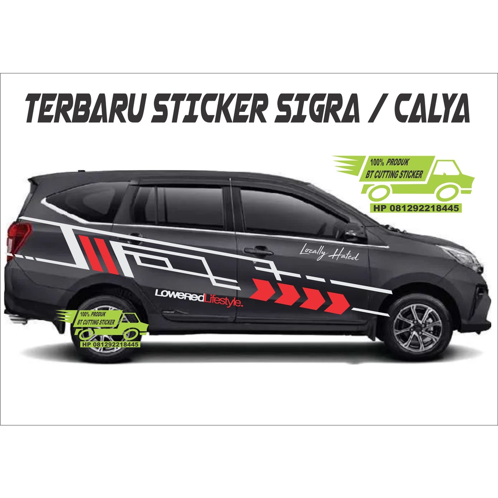 BT sticker mobil toyota calya sticker mobil sigra sticker variasi sticker sigra calya sticker mobil 