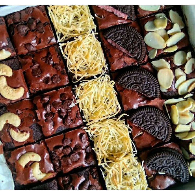 

brownies fudgy sekat 20 cm