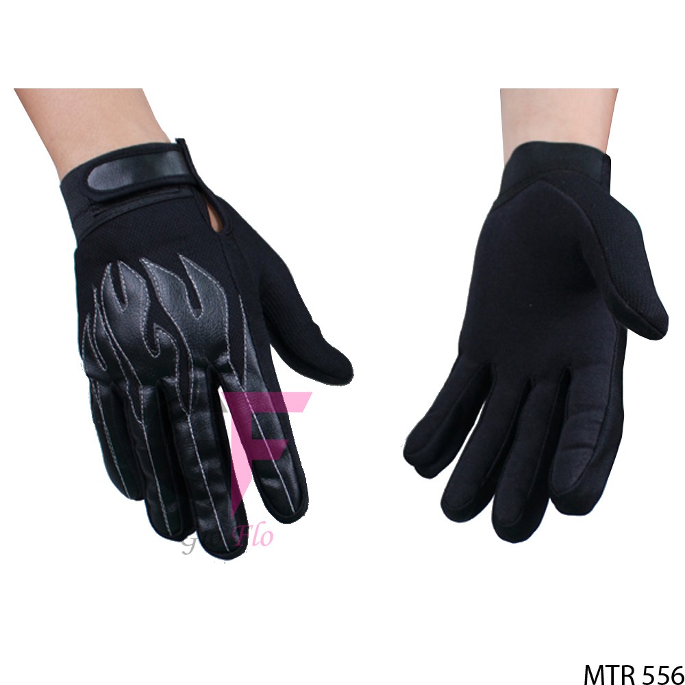 Hand Gloves Sarung Tangan Motor Full Motif Api - MTR 556