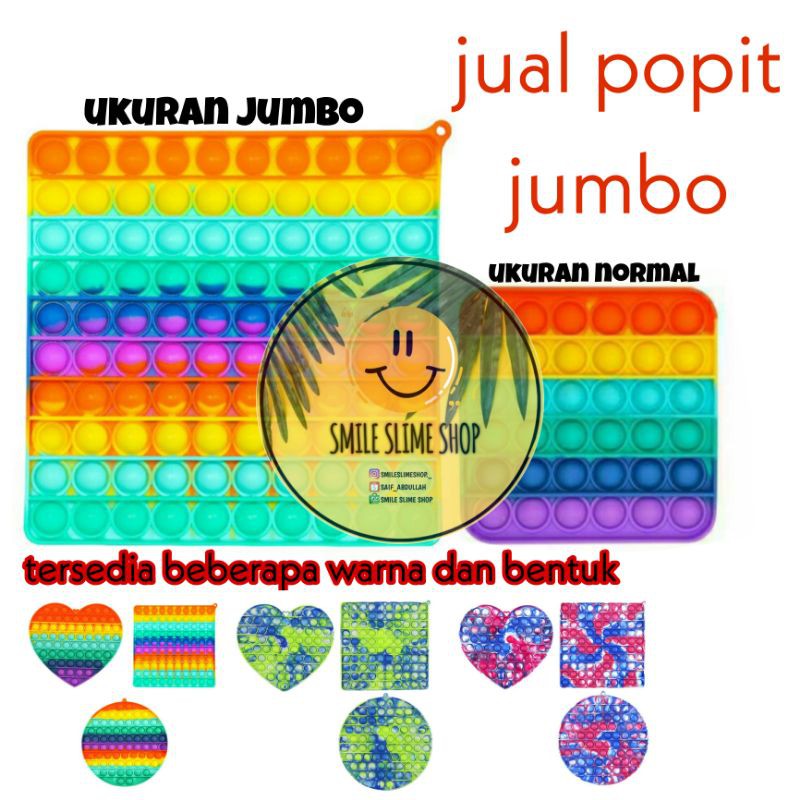 pop it fidget toys jumbo ukuran 20cm || popit ll pop it besar
