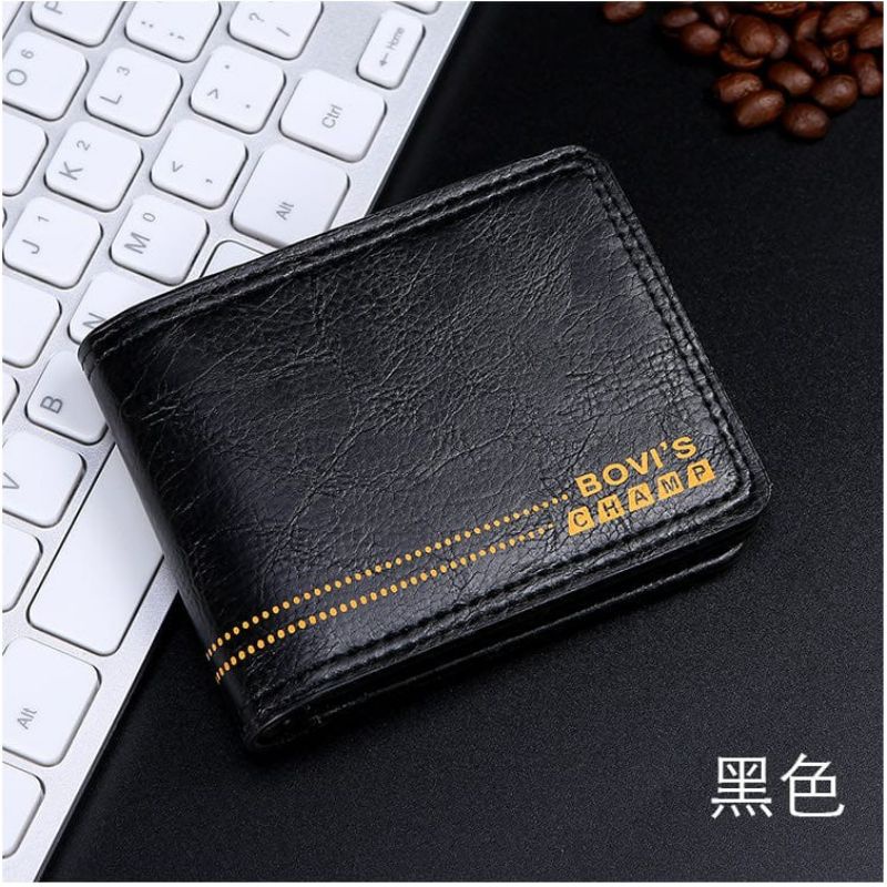 Medan Termurah KD21 Dompet lipat kulit Pu leather dompet pria import Bovi's