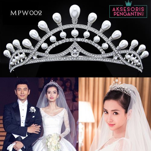 [STOCK TERBATAS] AKSESORIS WANITA MAHKOTA PENGANTIN CROWN WEDDING MPW002