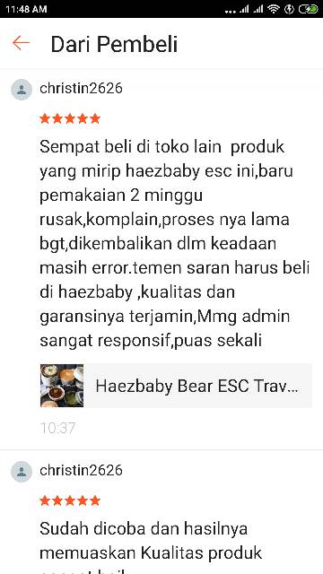 Haezbaby Bear ESC Travel Mate Pro (4+) GARANSI RESMI PABRIK