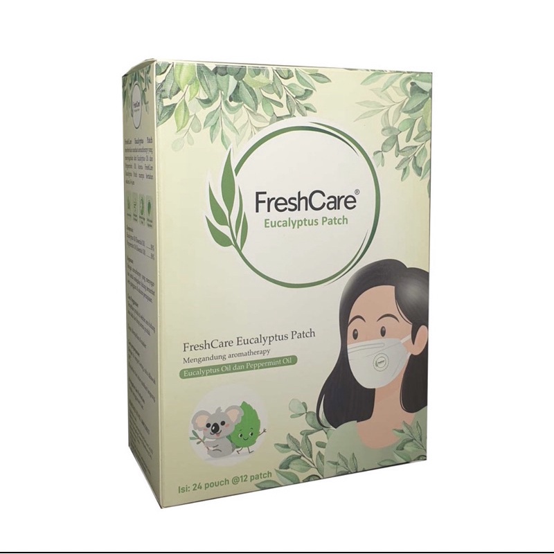 Freshcare Eucalyptus Patch Pengharum Masker Stiker Wangi Aroma therapy Melegakan Pernapasan Hidung Tersumbat