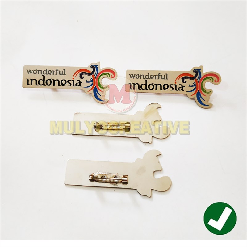 Pin Bros Wonderful Indonesia Ful Logam Stainles Pin Wonderful Murah