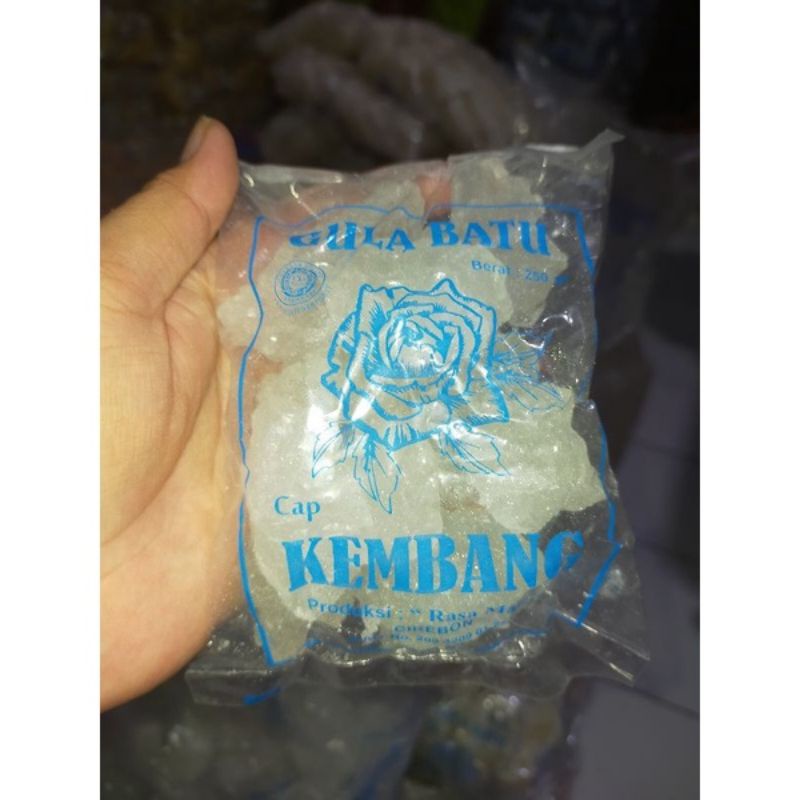 

Gula Batu Kristal Cap Kembang Khas Kota Cirebon Kemasan 250 Gram