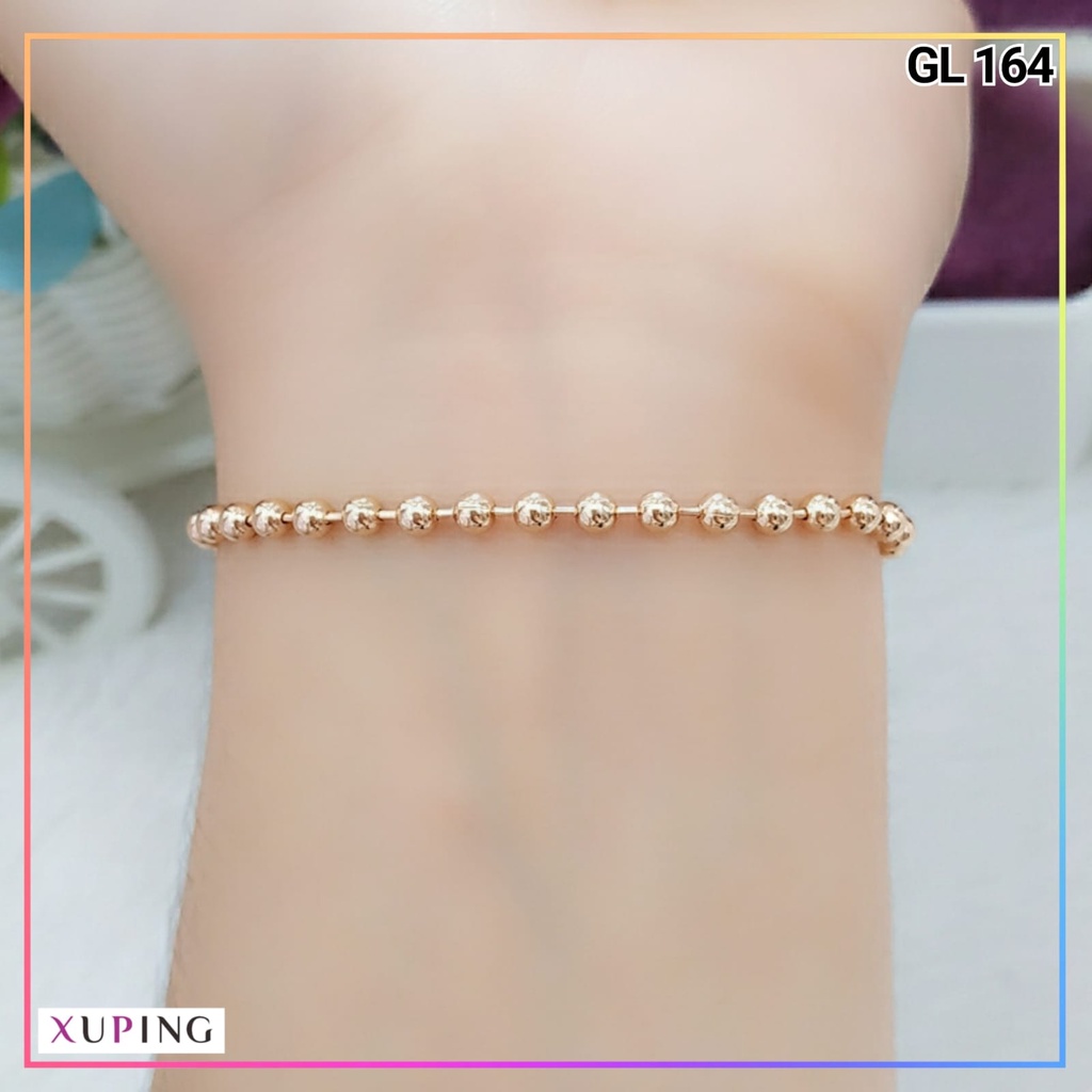 Gelang xuping ori gelang dewasa jurai rantai merica polos bahan premium perhiasan wanita lapis emas gold GL 164