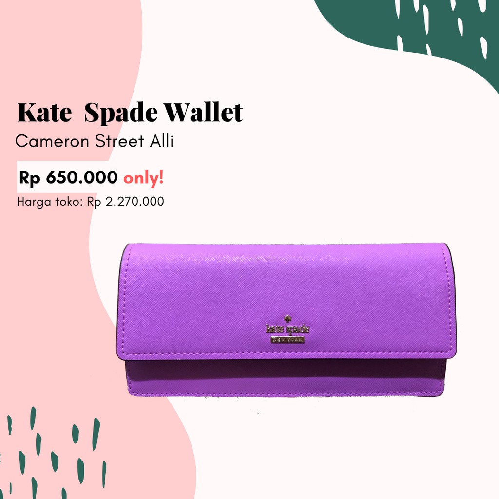 Dompet Kate Spade Original Lilac Cameron Street Alli KOLEKSI BUTIK