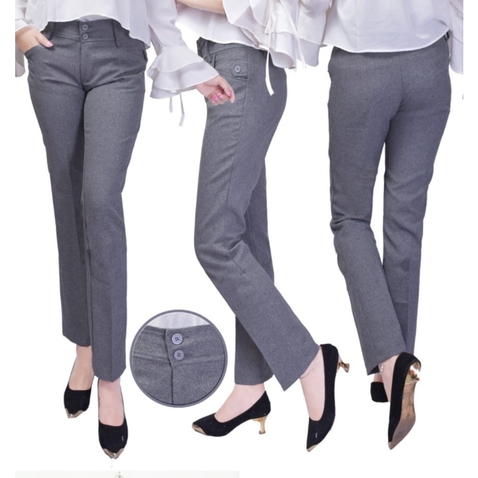 CELANA KANTOR FORMAL KERJA MODEL KANTONG JEAN SKHUSUS HITAM/CELANA PANJANG KANTOR WANITA SLIM FIT/CENALA KERJA FORMAL WANITA SLIM FIT/CELANA BAHAN WANITA YG TERND/CELANA SLIM FIT WANITA KARIR/CELANA PANJANG ELEGAN WANITA