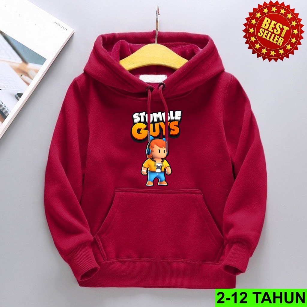 Hoodie Game Stumble Guys Anak Laki Laki Perempuan / Hodie Anak Usia 2 3 4 5 6 7 8 9 10 11 12 Tahun / Jaket Anak Cewek Cowok / Switer Distro Bisa Cod / Suiter Anak Terbaru / Sweeter Anak / Switer STUMBLE GUYS Anak