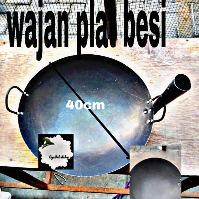 %$%$%$%$] wajan plat besi gagang 40 cm