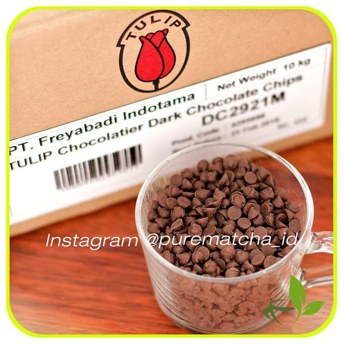 

Toko-Bahan-Kue- Chocolate Chips Tulip Dark Choco Chip Compound Cokelat Keping 250Gr -Terlengkap-