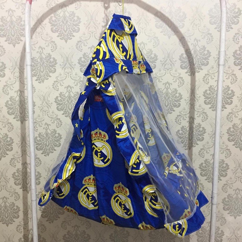 Ayunan Bayi | Kain Ayunan | Ayunan Karakter lengkap motif real madrid (1 KG isi 2 set)