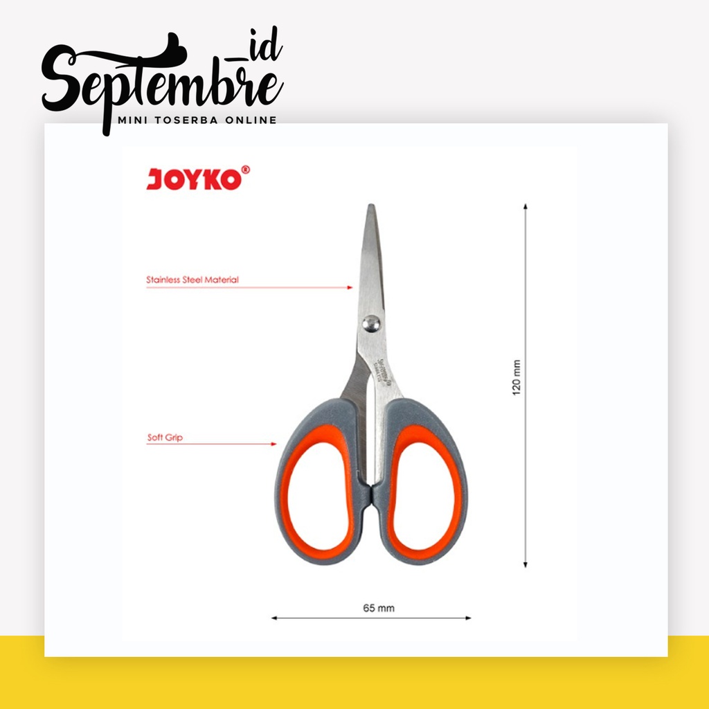 

Gunting Joyko Gunting Kecil Joyko 828SG Soft Grip Stainless Steel
