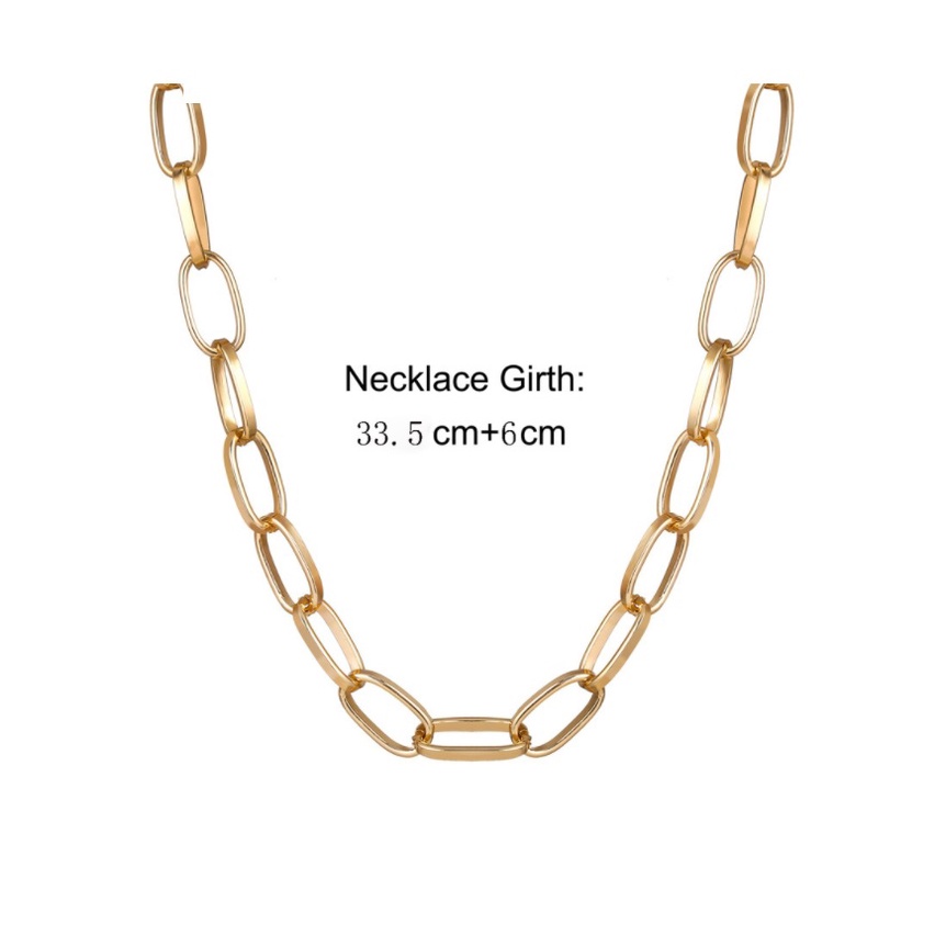 Kalung Gelang Rantai CHOKER RANTAI Wanita Gaya Korea Fashion Elegan Import Aksesoris Cewek Leher Klavikula