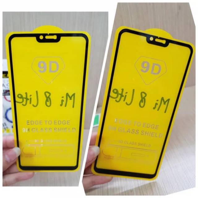 KOREAN Tempered Glass Xiaomi Mi 8 Lite 6.26&quot; FULL SCREEN TG 5D Mi8 Lite FULL GLUE Anti Gores Kaca