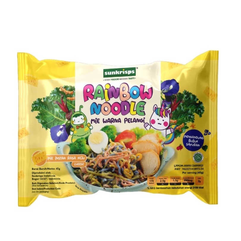 Sunkrisps Rainbow Noodle | Mie Sehat Pelangi 1th+